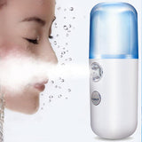 Nano Spray Facial Steamer pack of 3, Alcohol Sanitizer, Aroma Essential Oil Diffuser, Hydrate and Moisture Skin USB Rechargeable
