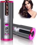 Cordless Hair Curler Automatic Curling Iron Ceramic Barrel Rechargeable