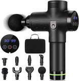 Powerful Massage Gun 8 Heads 30 Speed, Sound Proof, Brushless, Carry Bag with Warranty.