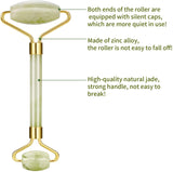 Jade Roller for Face pack of 3 Real Jade Natural Anti-Aging Face Roller for Eye Puffiness Treatment, Skin Tightening, Rejuvenate Face & Neck, Remove Wrinkles.