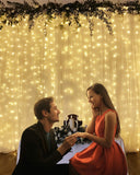 Indoor/Outdoor LED Waterproof USB Fairy Bedroom Curtain Lighting 300 LED Remote