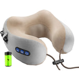 Electric Neck Massager U shaped Pillow Multifunctional Portable Shoulder Cervical Massager Outdoor Home Car Relaxing Massage