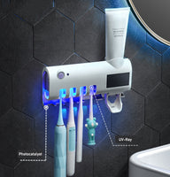 Toothbrush Uv Light Sanitizer Toothbrush Holder Ultraviolet Sterilizer Automatic Toothpaste Dispenser Esterilizador Escova