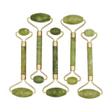 1pc 4 Sizes Facial Massage Roller Plate Double/Single Heads Jade Stone Massager Eye Face Neck Thin Lift Relax Slimming Tools