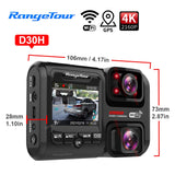 Front and Cabin Dash Cam 4K 2160P WiFi GPS 2 Camera