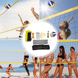 Professional Volleyball/Badminton Net Set Aluminum Pole Regulation Size Net Easy Setup