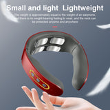 Neck Massager Portable Cordless Neck Massage Machine with Heating Vibration Impulse Function for Home Car Office Travel Supplies