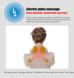 Electric Pulse Back and Neck Massager Far Infrared Heating Cervical Vertebra Treatment Pain Relief Tool Health Care Relaxation