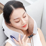 Electric Neck Massager U shaped Pillow Multifunctional Portable Shoulder Cervical Massager Outdoor Home Car Relaxing Massage