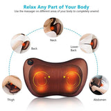 Relaxation Massage Pillow Vibrator Electric Shoulder Back Heating Kneading Infrared therapy for shiatsu Neck Massage
