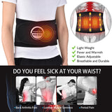 Far Infrared Heated Therapy Waist Massage Low Back Belt Herniated Disc Scoliosis Pain Relief Spine Lumbar Brace Support Massager