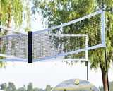 Outdoor Portable Four-sided Cross Beach Volleyball Net Professional Bracket Set Adjustable Height Parent-Child Toy