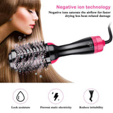 3 in 1 Hair Straightener Hot Air Brush Electric Hair Dryer Blower Straightening Curling Hairdryer Hot Air Brush Styling Tools