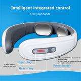 Electric Pulse Back and Neck Massager Far Infrared Heating Cervical Vertebra Treatment Pain Relief Tool Health Care Relaxation