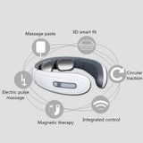 Electric Pulse Back and Neck Massager Far Infrared Heating Cervical Vertebra Treatment Pain Relief Tool Health Care Relaxation