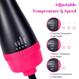 3 in 1 Hair Straightener Hot Air Brush Electric Hair Dryer Blower Straightening Curling Hairdryer Hot Air Brush Styling Tools
