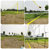Professional Volleyball/Badminton Net Set Aluminum Pole Regulation Size Net Easy Setup