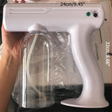 800ML 1300W Blue Light Nano Steam Gun Atomizing Fogger Disinfection-Sprayer Gun Wireless Nano Mixed Vapor Nano Spray Machine