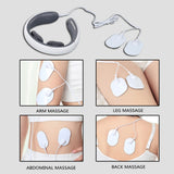 Electric Pulse Back and Neck Massager Far Infrared Heating Cervical Vertebra Treatment Pain Relief Tool Health Care Relaxation