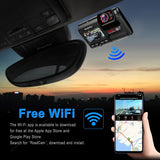 Front and Cabin Dash Cam 4K 2160P WiFi GPS 2 Camera