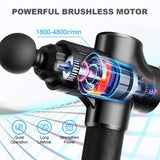 Powerful Massage Gun 8 Heads 30 Speed, Sound Proof, Brushless, Carry Bag with Warranty.