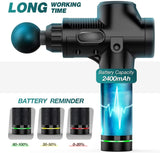 Powerful Massage Gun 8 Heads 30 Speed, Sound Proof, Brushless, Carry Bag with Warranty.
