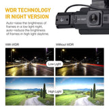 Dual Dash Cam Car 3 inch HD 1080P 170° Wide Angle Night Vision Loop Recording Video Recorders With G-Sensor