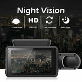 Front, Inside Dual Lens In Built WIFI Dash Cam Car DVR Front And Inside Camera Video Driving Recorder Parking Monitor Night Vision G-Sensor 1080P