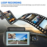 Front, Inside Dual Lens In Built WIFI Dash Cam Car DVR Front And Inside Camera Video Driving Recorder Parking Monitor Night Vision G-Sensor 1080P