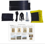 Professional Outdoor Portable Four-sided Cross Beach Volleyball Net Set  Iron Bracket Adjustable Height Parent-Child Toy