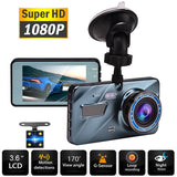 Car DVR Dash Cam Video recorder 3 in 1Rear View Dual Camera Full HD Car Camera 3.6"Cycle Recording Night Vision G-sensor Dashcam