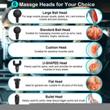 Powerful Massage Gun 8 Heads 30 Speed, Sound Proof, Brushless, Carry Bag with Warranty.