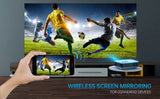 Leisure C3WQ MINI Projector Wifi Sync Display 170''  Portable Projector Support  TV Stick PS4, VGA, TF, AV,USB