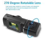 Infinity Front and Inside Dual Car Dash Cam Full HD 1080P Video Recorder Parking Monitor 24 hours