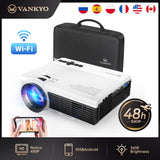 Leisure C3WQ MINI Projector Wifi Sync Display 170''  Portable Projector Support  TV Stick PS4, VGA, TF, AV,USB