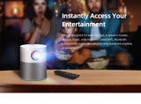 Projector Full HD 1080p ET40 Android 9 Beamer LED Mini Projector 4k Decoding Video Projector for Home Theater Cinema Mobile