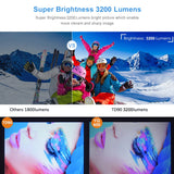HD Mini Projector TD90 Native 1280 x 720P LED Android WiFi Projector Video Home Cinema 3D Smart Movie Game Projector