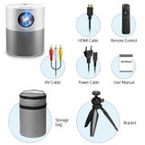 Projector Full HD 1080p ET40 Android 9 Beamer LED Mini Projector 4k Decoding Video Projector for Home Theater Cinema Mobile
