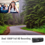 Infinity Front and Inside Dual Car Dash Cam Full HD 1080P Video Recorder Parking Monitor 24 hours