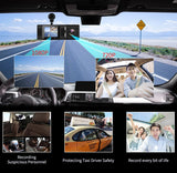 Infinity Front and Inside Dual Car Dash Cam Full HD 1080P Video Recorder Parking Monitor 24 hours