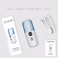 Nano Spray Facial Steamer pack of 3, Alcohol Sanitizer, Aroma Essential Oil Diffuser, Hydrate and Moisture Skin USB Rechargeable
