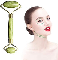 Jade Roller for Face pack of 3 Real Jade Natural Anti-Aging Face Roller for Eye Puffiness Treatment, Skin Tightening, Rejuvenate Face & Neck, Remove Wrinkles.