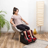 Electric Deluxe Shiatsu Machine With Heel Roller Foot Massager