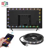 colorRGB TV Backlight LED USB Powered  TV ambilight RGB5050 For 24 Inch-60 Inch TV,Mirror,PC, APP Control Bias led strip light