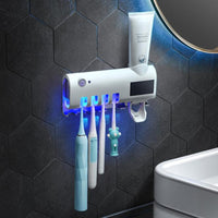 Toothbrush Uv Light Sanitizer Toothbrush Holder Ultraviolet Sterilizer Automatic Toothpaste Dispenser Esterilizador Escova