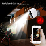 Battery IP Camera Security 1080P Outdoor Waterproof Rechargeable WiFi Wireless CCTV Camera Surveillanc PIR Motion Detection Cam
