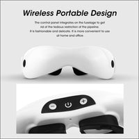 DZYTE Smart Eye Massager Wireless Electric Eye Massager Air Compression Vibration Magnetic Heated Goggles Anti Wrinkle Eye Care