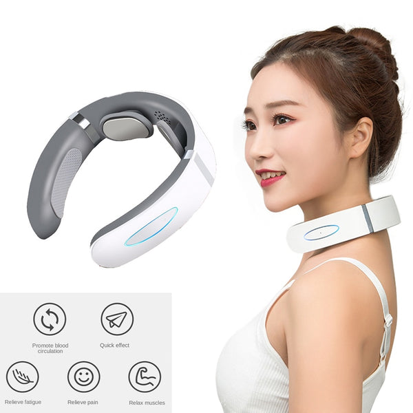Smart Neck And Back Massager Pain Relief Electric Massager For Neck Shoulder Heated Cervical relax Physiotherapy Health Care