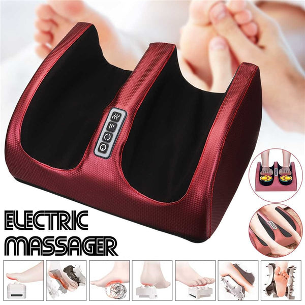 New 6-in-1 Electric Foot Care Massager Machine Plantar 3 Levels Heating Therapy Adjustable