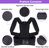 Posture Corrector Back & Shoulder Posture Support Brace Adjustable Brace Spinal Support for Back Neck Shoulder Pain Relief